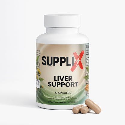 SUPPLI-X Liver Support | Milk Thistle, Dandelion, Artichoke & Turmeric | 60 Capsules