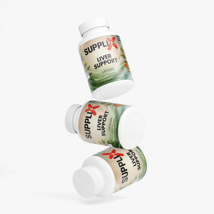 SUPPLI-X Liver Support | Milk Thistle, Dandelion, Artichoke & Turmeric | 60 Capsules