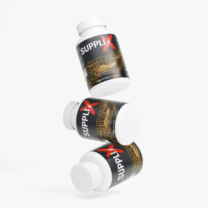 SUPPLI-X Horny Goat Weed Blend | Epimedium, Maca, Tongkat Ali & Ginseng | 60 Capsules