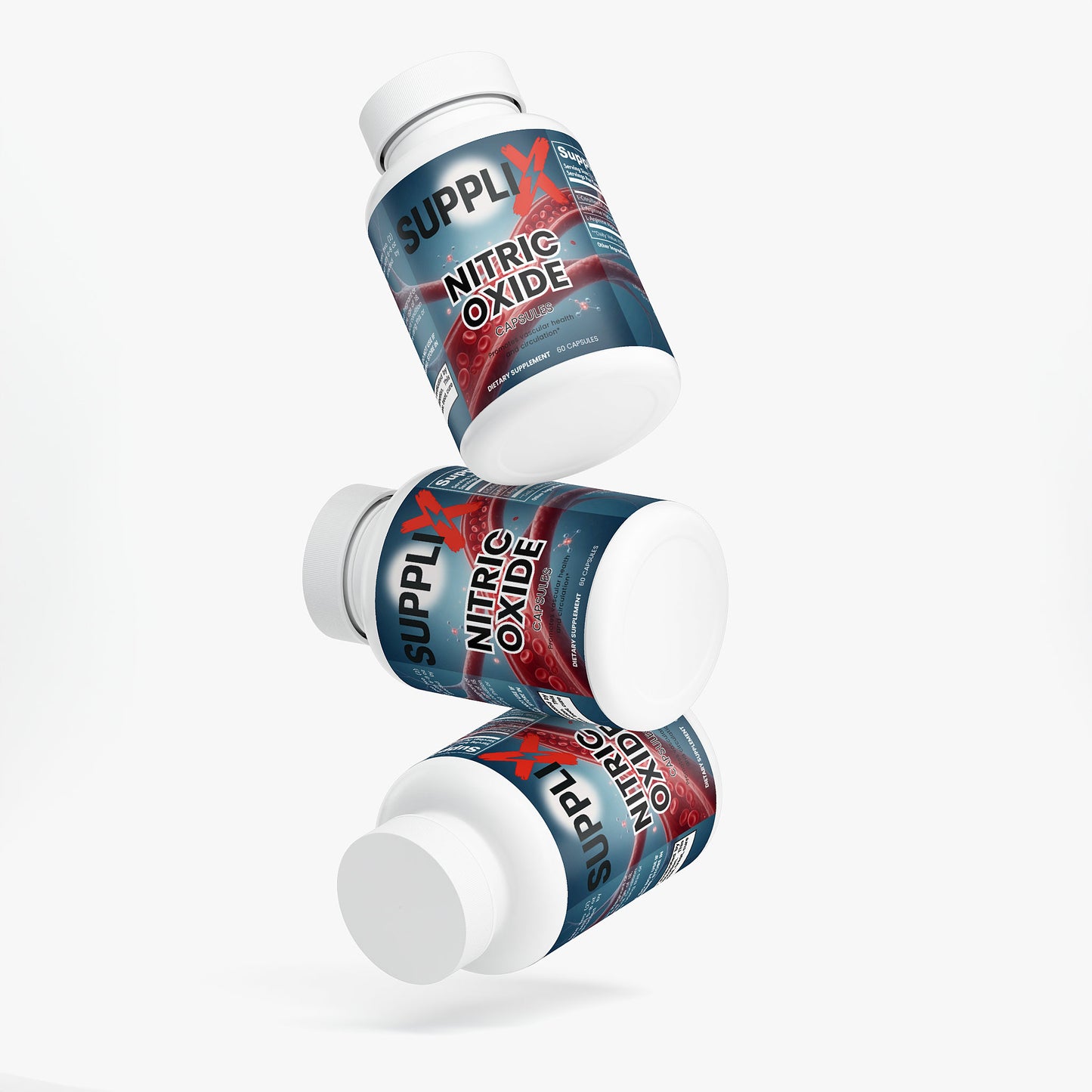 SUPPLI-X Nitric Oxide | L-Citrulline, L-Arginine & AAKG | 60 Capsules