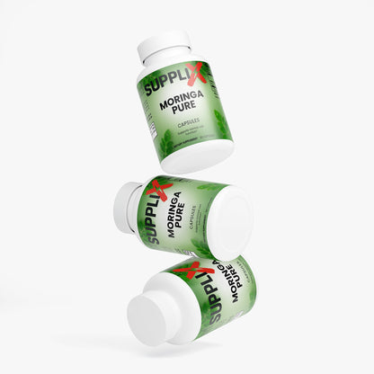 SUPPLI-X Moringa Pure | 100% Moringa Oleifera Leaf | Vegan | 60 Capsules
