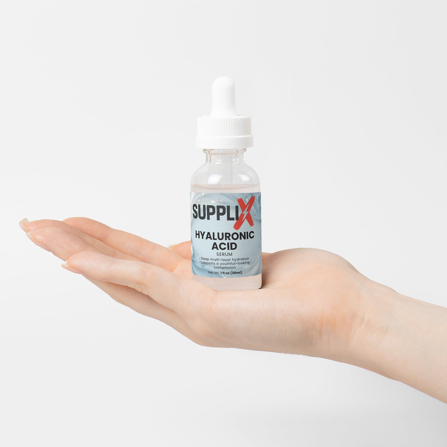 SUPPLI-X Hyaluronic Acid Serum | 4-Type HA Complex | Alcohol-Free | 30 ml