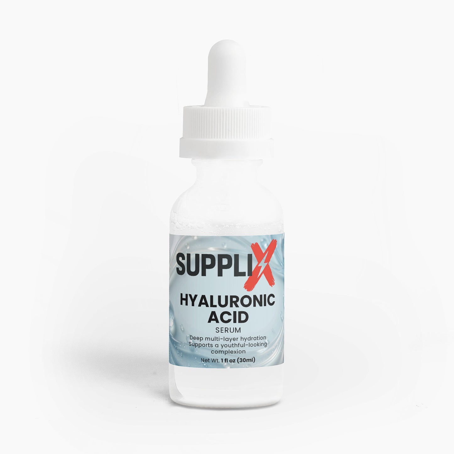 SUPPLI-X Hyaluronic Acid Serum | 4-Type HA Complex | Alcohol-Free | 30 ml