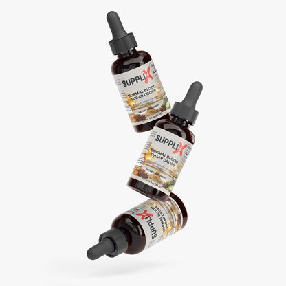 SUPPLI-X Blood Sugar Drops | Cinnamon, Bitter Melon & Resveratrol | 60 ml