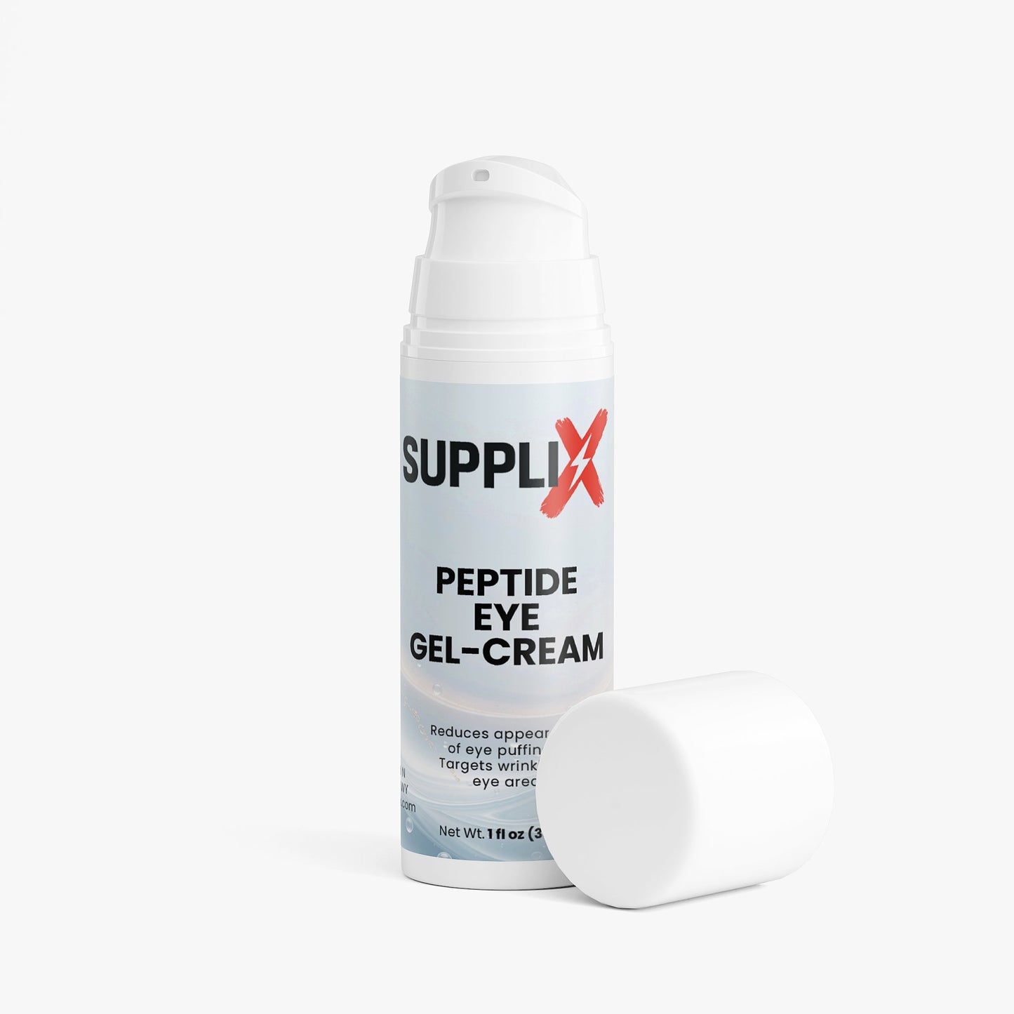 SUPPLI-X Peptide Eye Gel-Cream | Acetyl Tetrapeptide-5 & Hyaluronic Acid | 30 ml