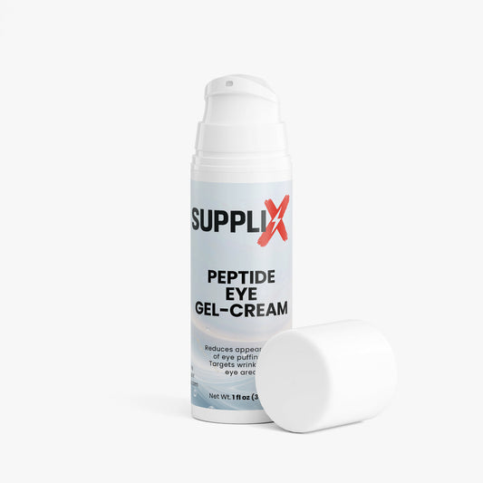 SUPPLI-X Peptide Eye Gel-Cream | Acetyl Tetrapeptide-5 & Hyaluronic Acid | 30 ml
