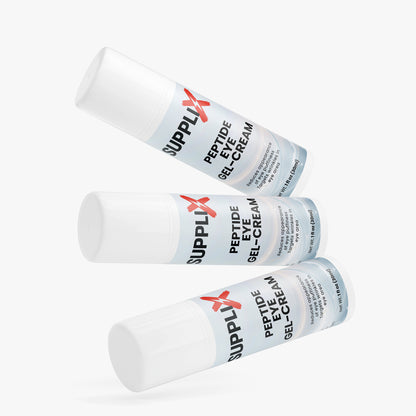 SUPPLI-X Peptide Eye Gel-Cream | Acetyl Tetrapeptide-5 & Hyaluronic Acid | 30 ml