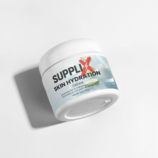 SUPPLI-X Skin Hydration Cream | Hyaluronic Acid & Avocado Oil | 2 fl oz