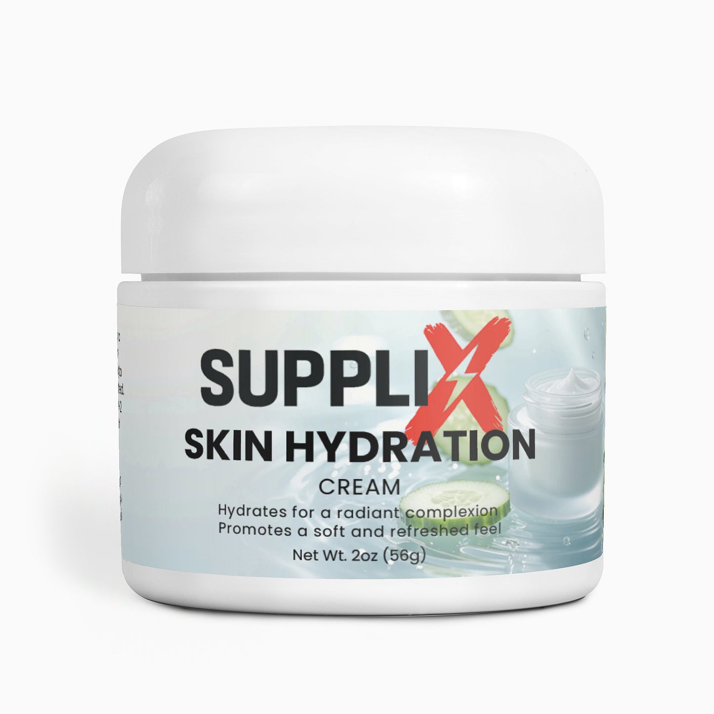 SUPPLI-X Skin Hydration Cream | Hyaluronic Acid & Avocado Oil | 2 fl oz