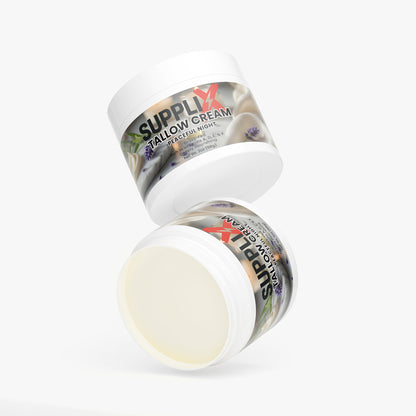 SUPPLI-X Tallow Cream Peaceful Night | Grass-Fed Beef Tallow & Lavender | 2 oz