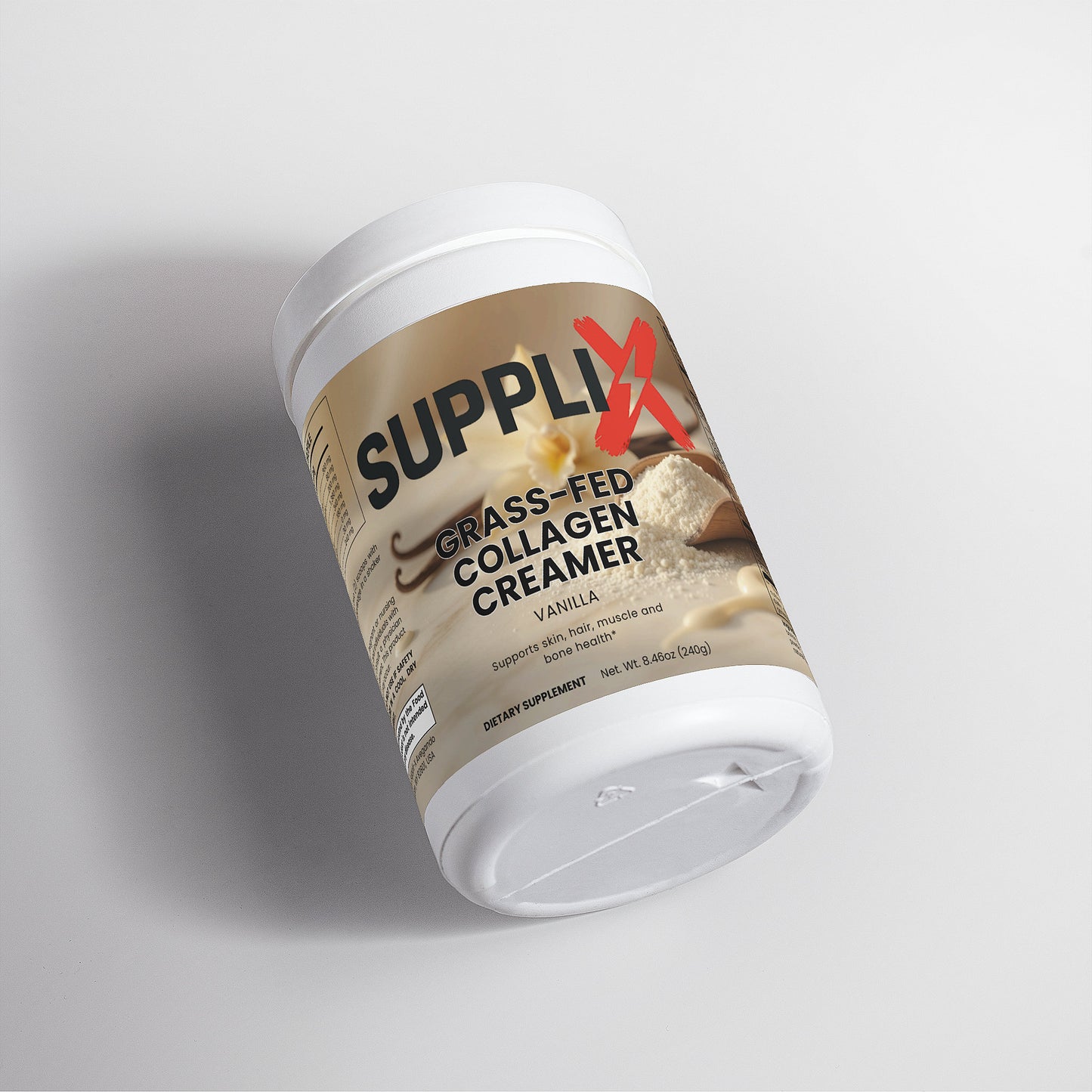 SUPPLI-X Grass-Fed Collagen Creamer | Vanilla | Types 1 & 3 | 240g