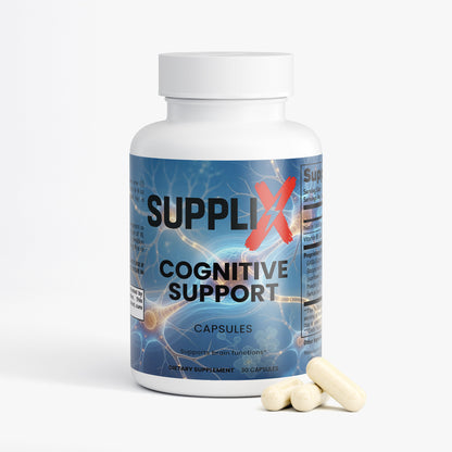 SUPPLI-X Cognitive Support | Bacopa, Alpha GPC & Huperzine A | 30 Capsules