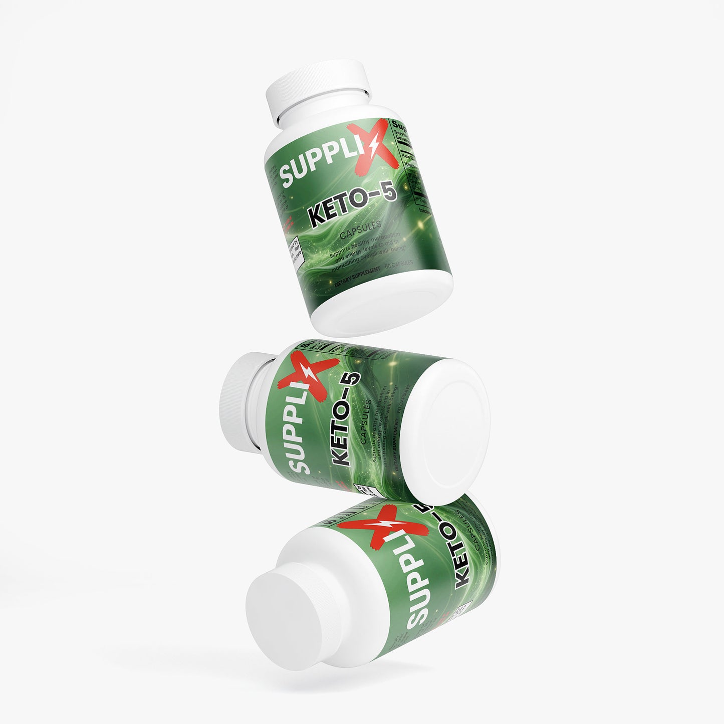 SUPPLI-X Keto-5 | Raspberry Ketone, Garcinia Cambogia & Green Tea | 60 Capsules