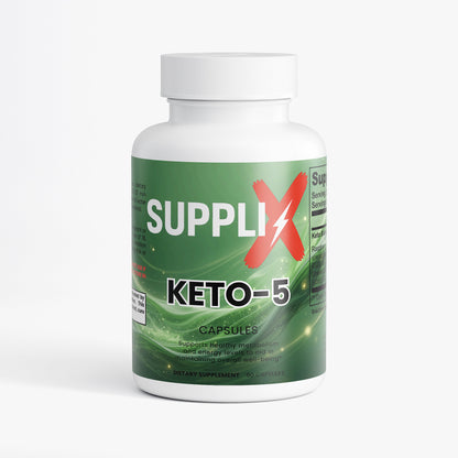 SUPPLI-X Keto-5 | Raspberry Ketone, Garcinia Cambogia & Green Tea | 60 Capsules