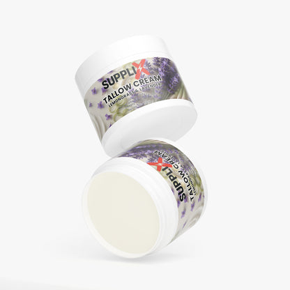 SUPPLI-X Tallow Cream Lemongrass & Lavender | Grass-Fed Beef Tallow & Organic Botanicals | 2 oz