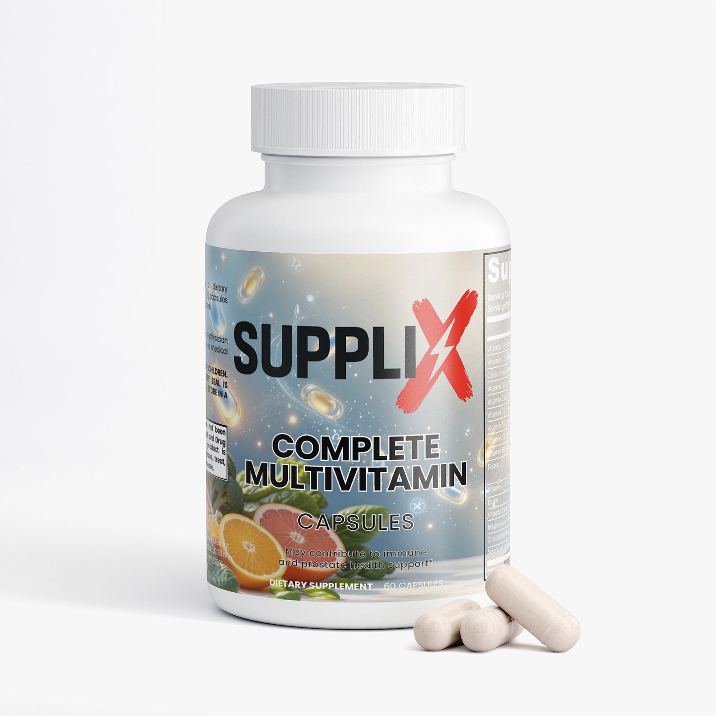 SUPPLI-X Complete Multivitamin | 20+ Vitamins, Minerals & Botanicals | 60 Capsules