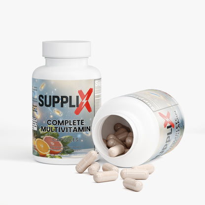 SUPPLI-X Complete Multivitamin | 20+ Vitamins, Minerals & Botanicals | 60 Capsules
