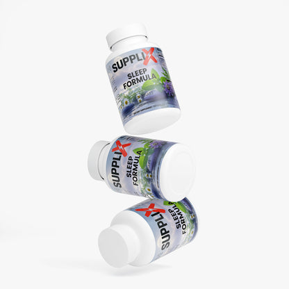 SUPPLI-X Sleep Formula | Valerian, Melatonin, GABA & L-Tryptophan | 60 Capsules