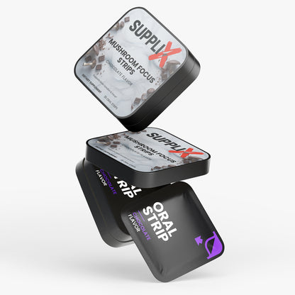 SUPPLI-X Mushroom Focus Strips | Lion's Mane, Cordyceps, Maitake & Shiitake | 30 Strips