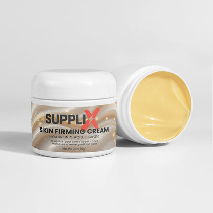 SUPPLI-X Skin Firming Cream | DMAE, Hyaluronic Acid & CoQ10 | 2 oz