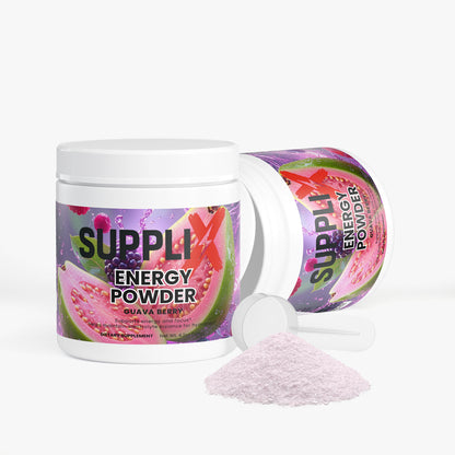 SUPPLI-X Energy Powder | Natural Caffeine, L-Theanine, Taurine & Electrolytes | Guava Berry | 120g