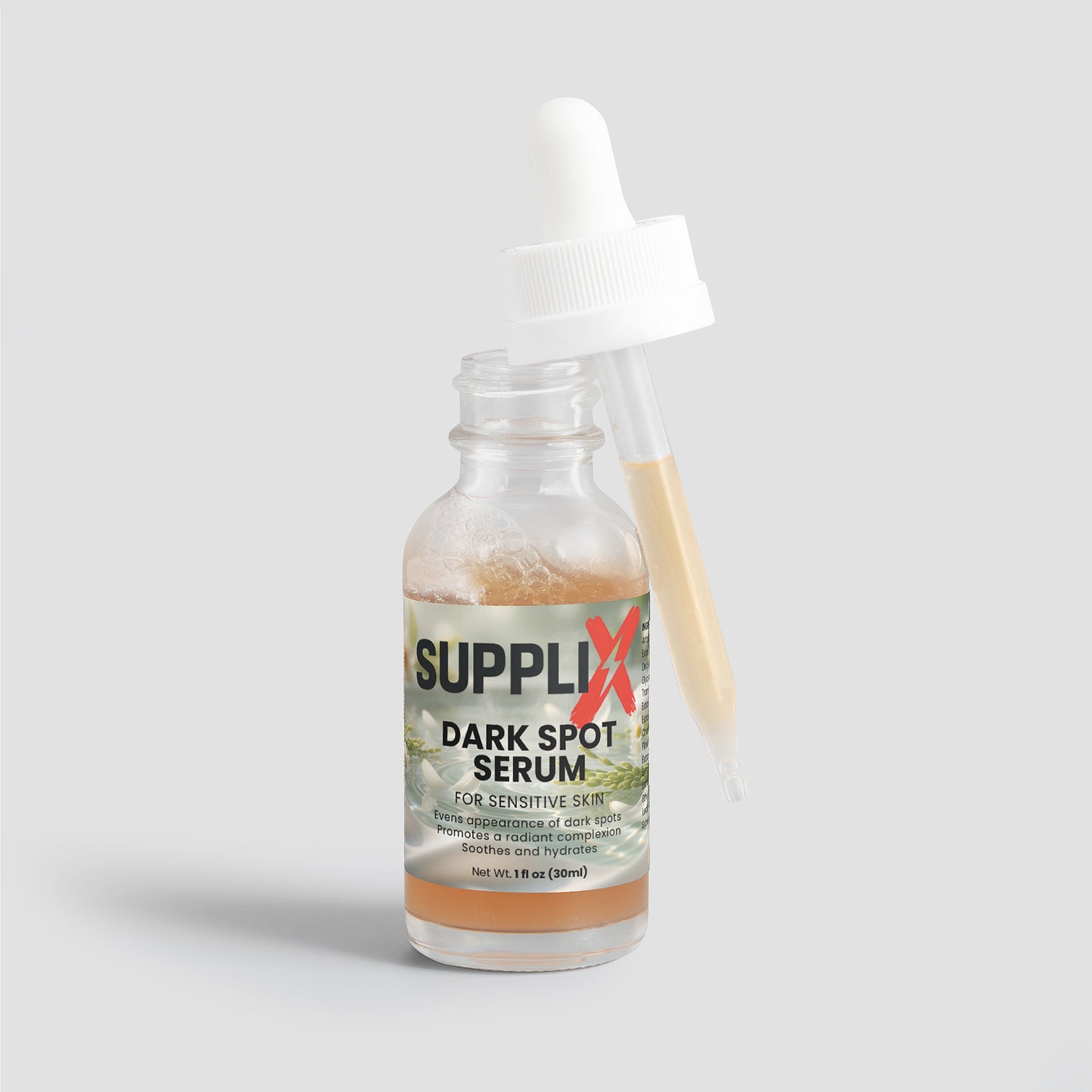 SUPPLI-X Dark Spot Serum | Jackfruit, Shiitake & Turkey Tail | Acid-Free | Sensitive Skin | 1 fl oz