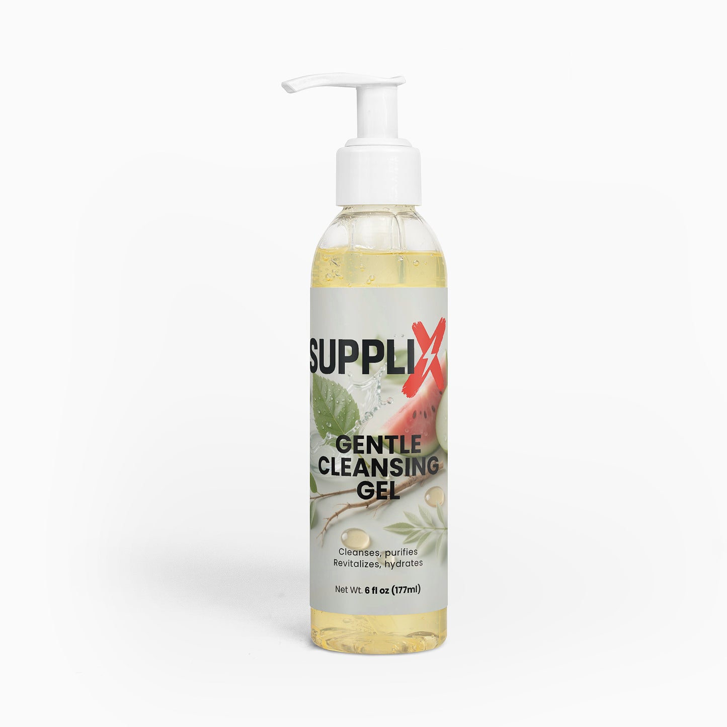 SUPPLI-X Gentle Cleansing Gel | Watermelon, Licorice Root, Witch Hazel & Panthenol | 177 ml