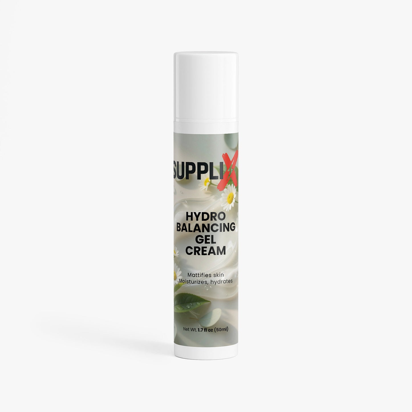 SUPPLI-X Hydro Balancing Gel-Cream | Green Tea, Marine Ferment & Bisabolol | 50 ml