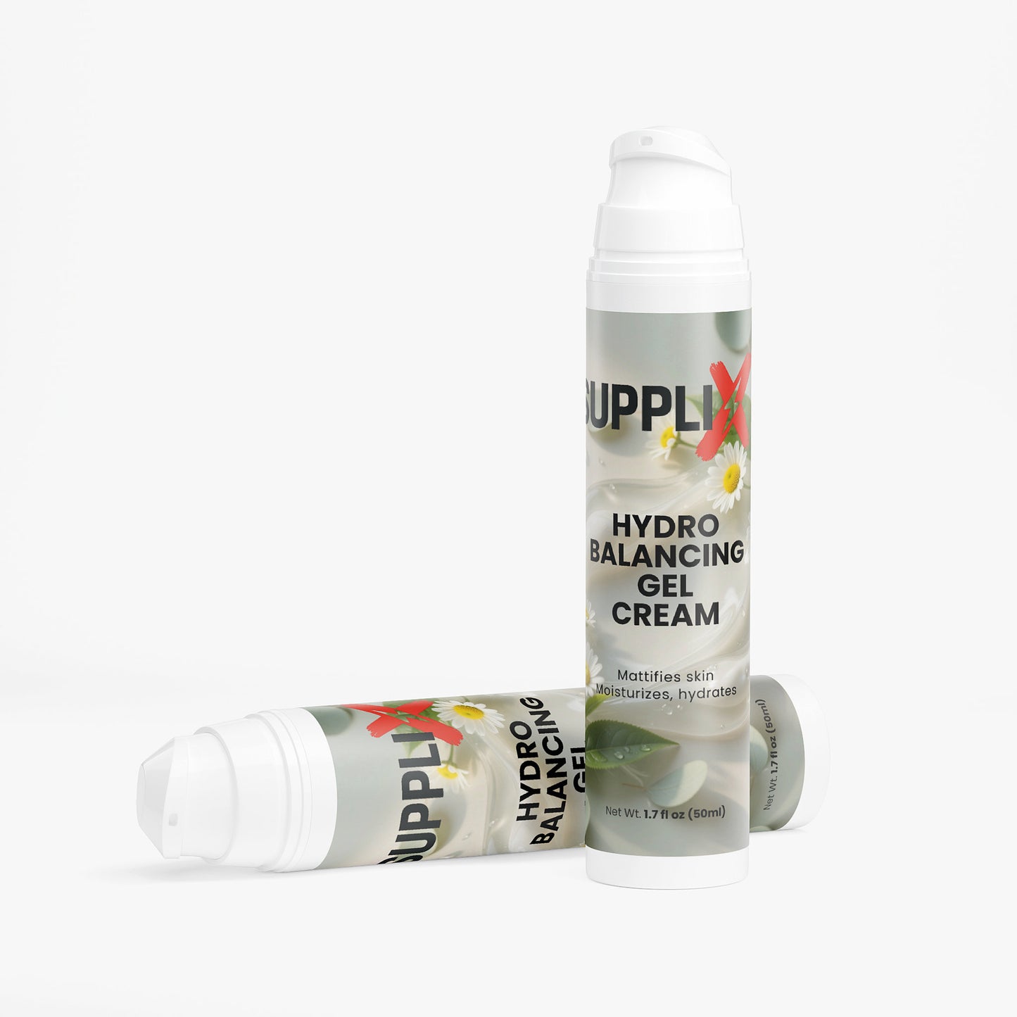 SUPPLI-X Hydro Balancing Gel-Cream | Green Tea, Marine Ferment & Bisabolol | 50 ml