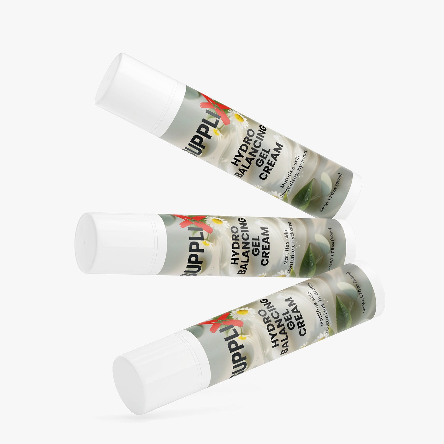 SUPPLI-X Hydro Balancing Gel-Cream | Green Tea, Marine Ferment & Bisabolol | 50 ml