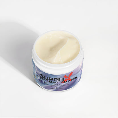 SUPPLI-X Sleep Plus Collagen Cream | Melatonin, Collagen, Hyaluronic Acid & Lavender | 2 oz
