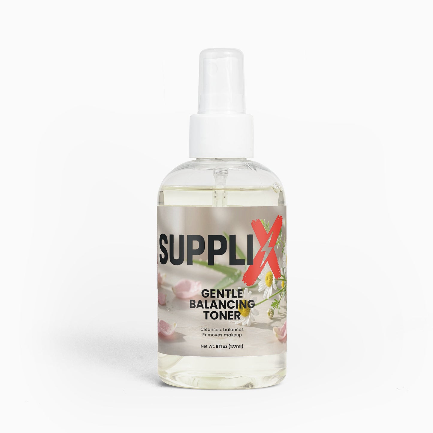 SUPPLI-X Gentle Balancing Toner | Rose Water, Green Tea & Globularia | Sensitive Skin | 177 ml