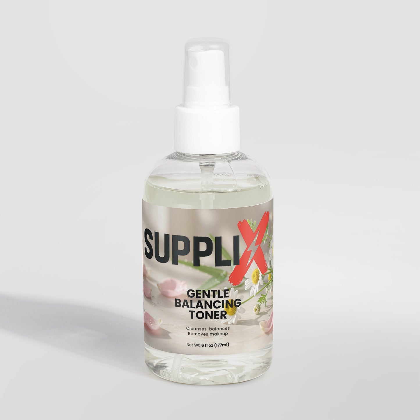 SUPPLI-X Gentle Balancing Toner | Rose Water, Green Tea & Globularia | Sensitive Skin | 177 ml
