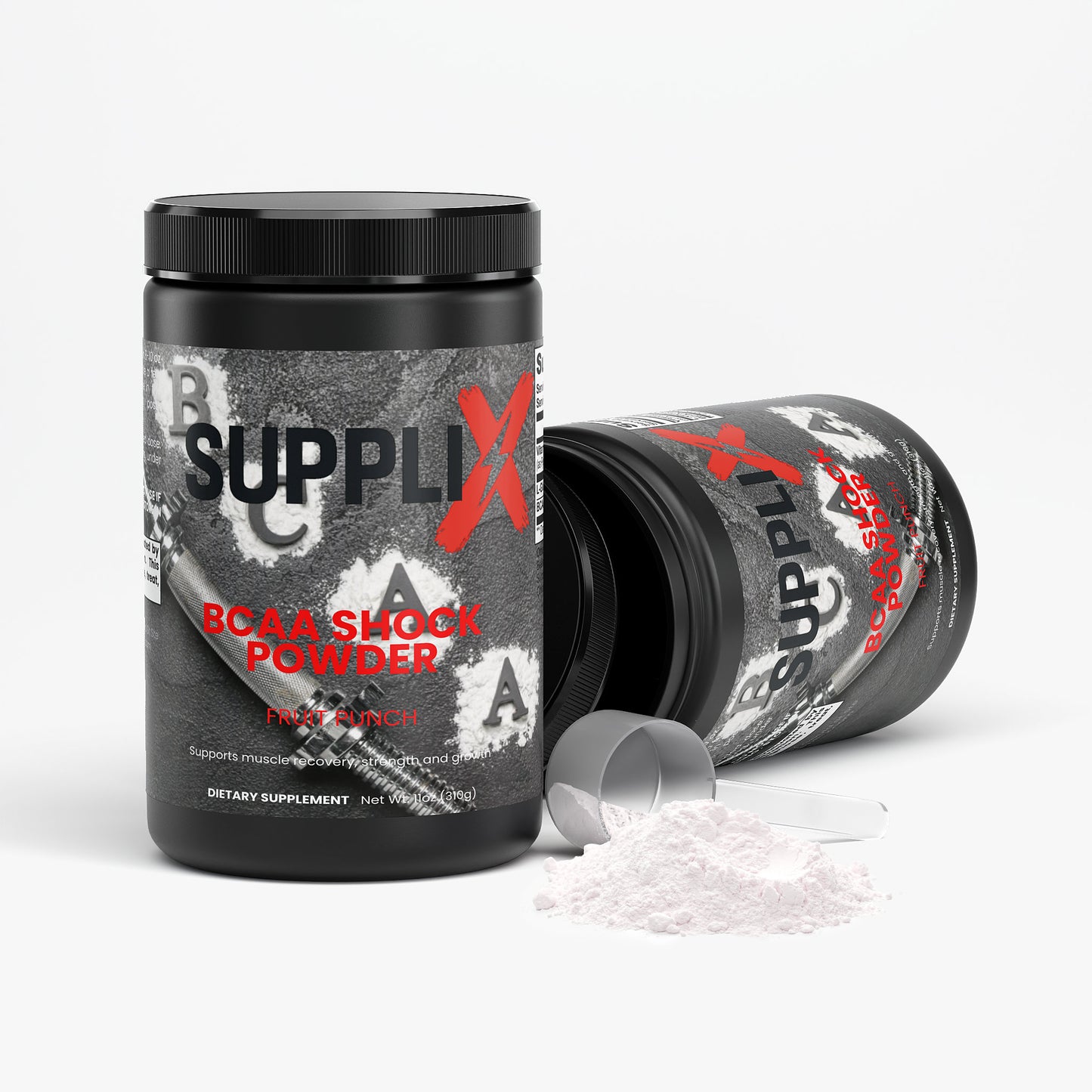 SUPPLI-X BCAA supplement facts panel ingredients