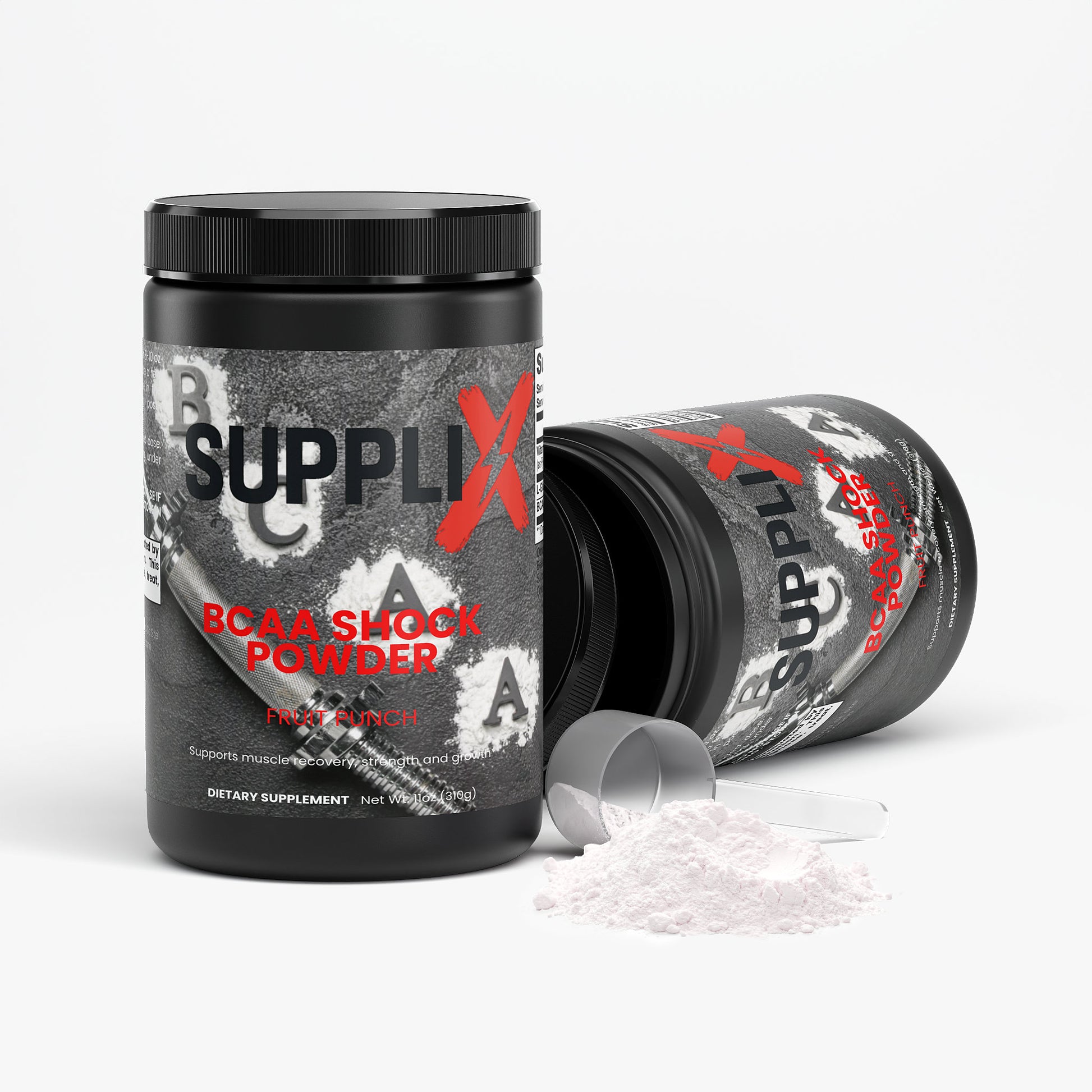 SUPPLI-X BCAA supplement facts panel ingredients