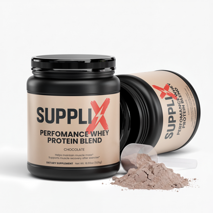SUPPLI-X Performance Whey chocolate protein powder – isolate & concentrate blend
