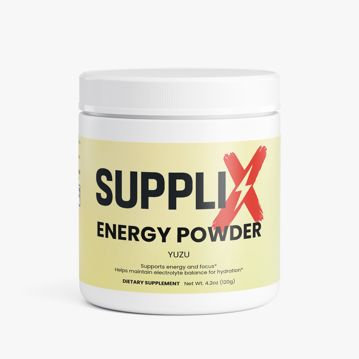 SUPPLI-X Energy Powder Yuzu tub, natural caffeine & electrolytes