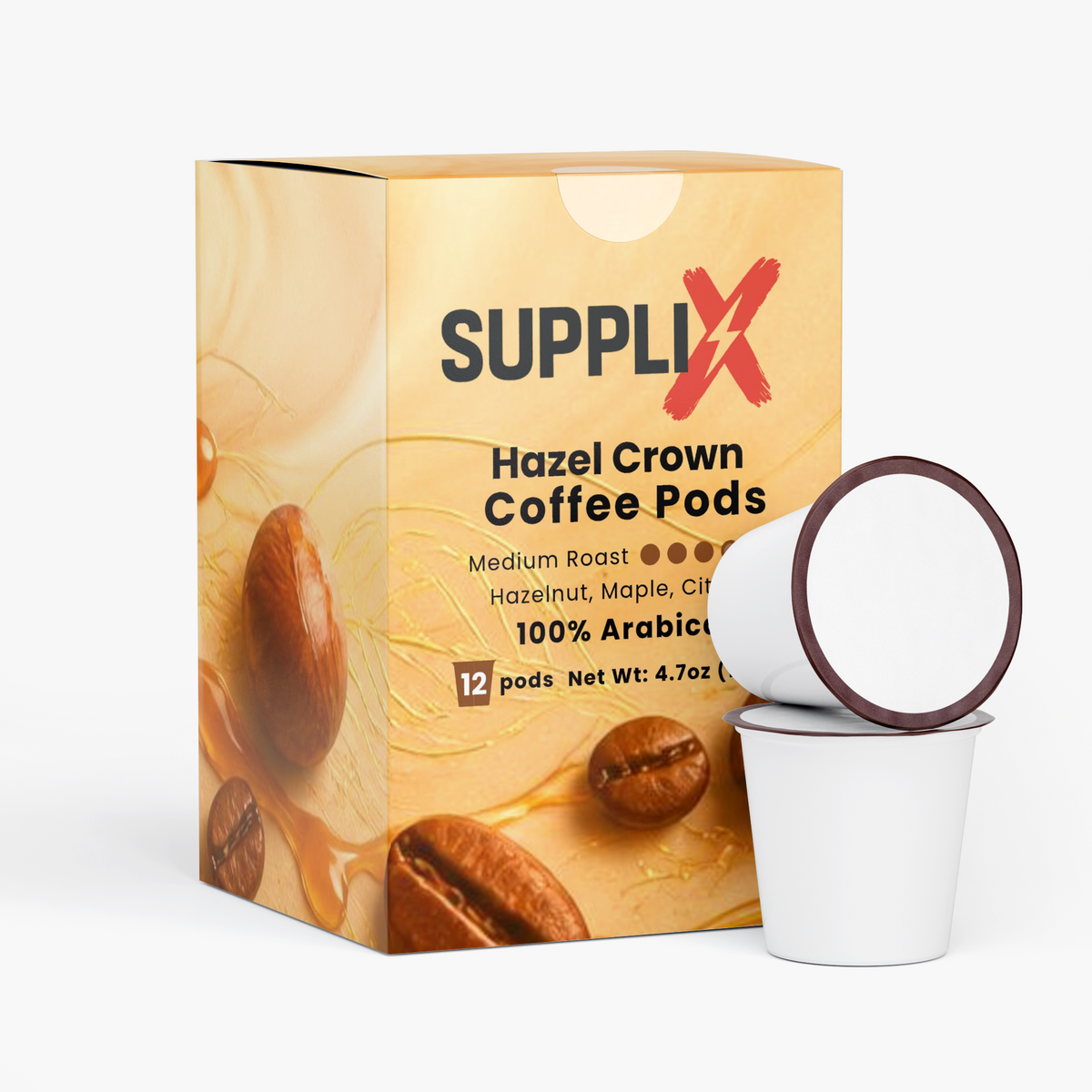 SUPPLI-X Hazel Crown 100% Arabica single-serve coffee pods