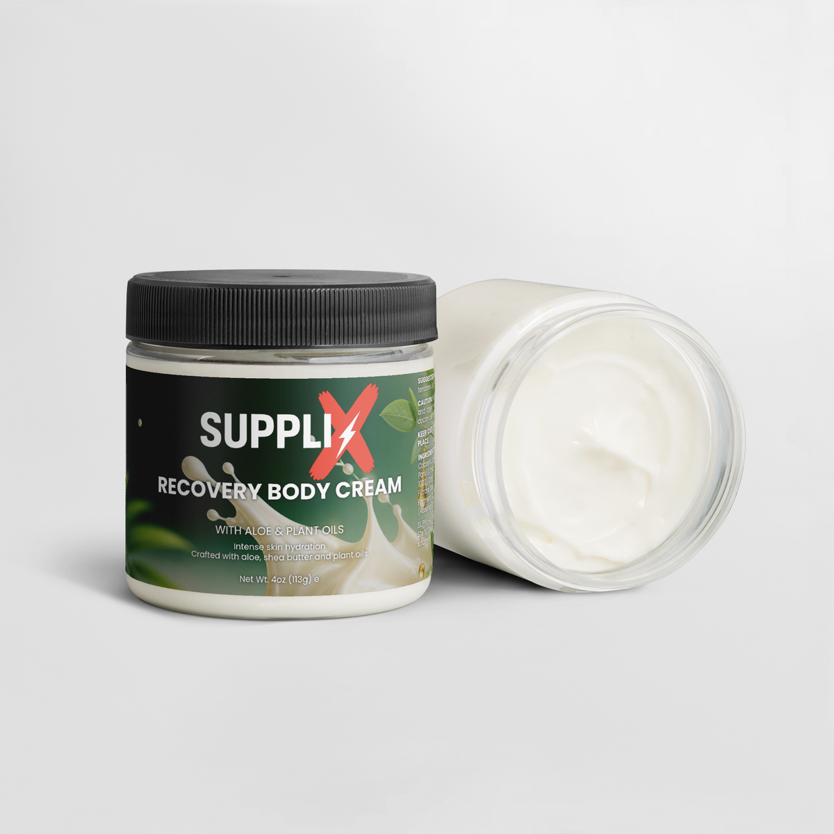 SUPPLI-X Recovery Body Cream | Aloe & Plant Oils | 4 oz