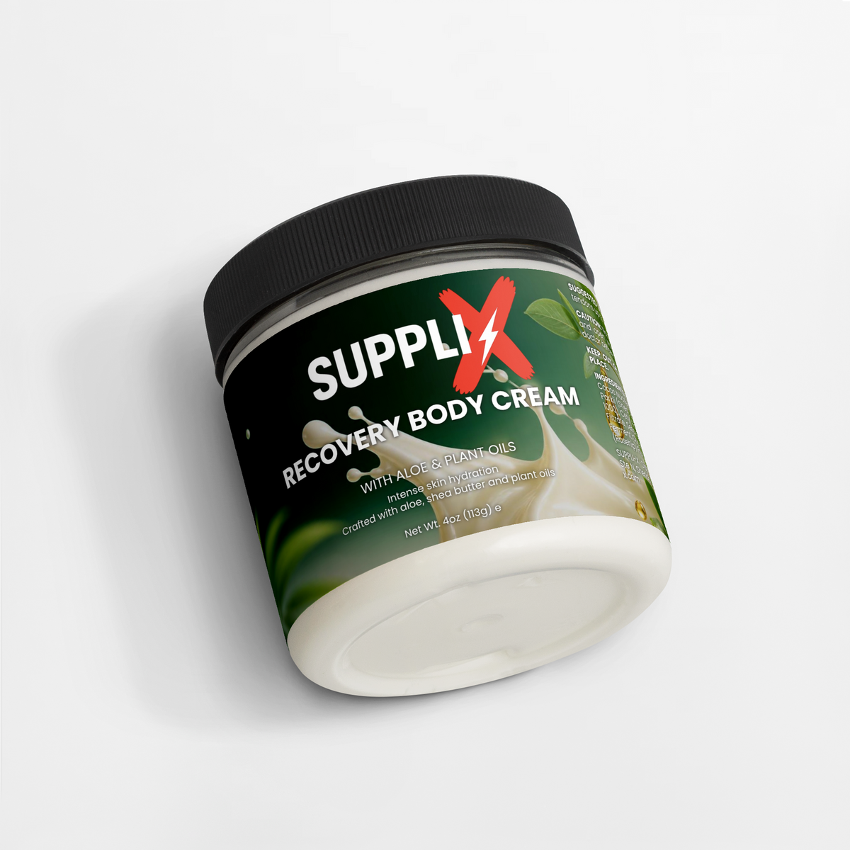 SUPPLI-X Recovery Body Cream | Aloe & Plant Oils | 4 oz