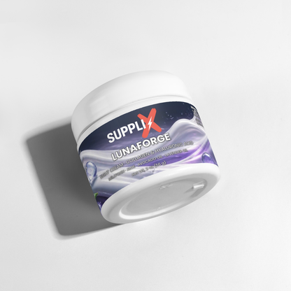 SUPPLI-X LunaForge Night Cream jar from the side