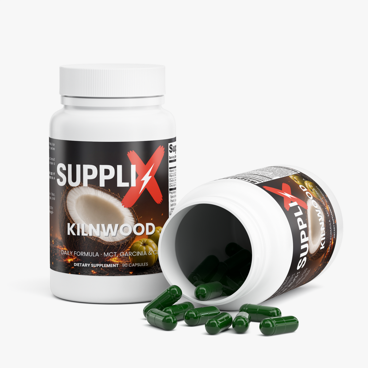 SUPPLI-X Kilnwood Daily Formula – product photo with capsules
