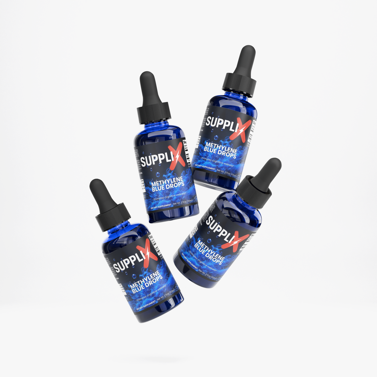 SUPPLI-X Cobalt Ridge Methylene Blue Drops liquid dropper bottles – product photo 4