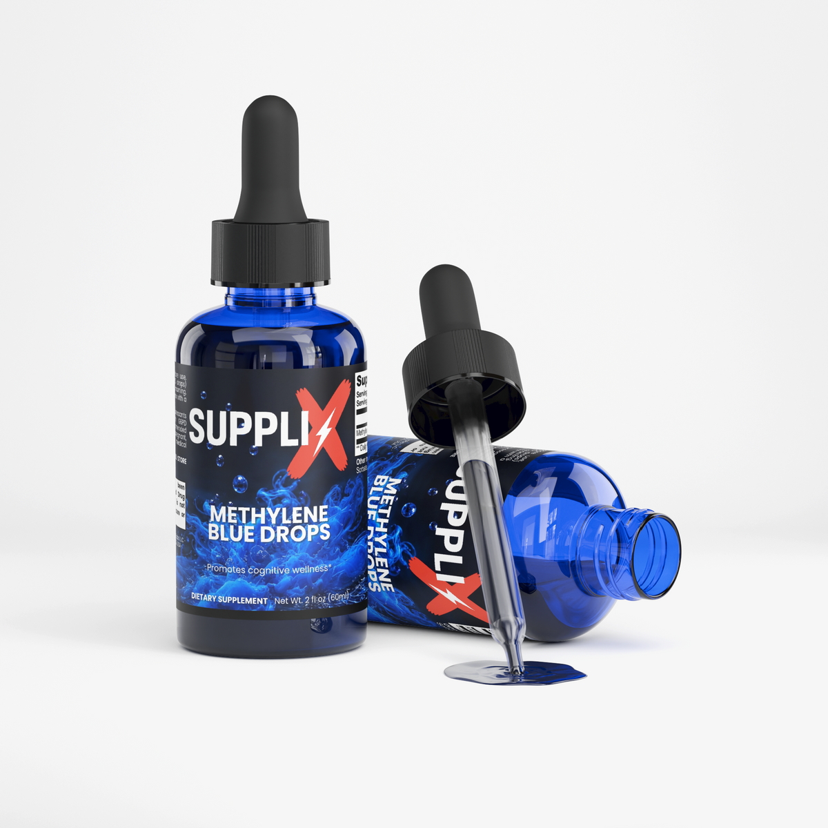 SUPPLI-X Cobalt Ridge Methylene Blue Drops 60 ml bottle – product photo 3