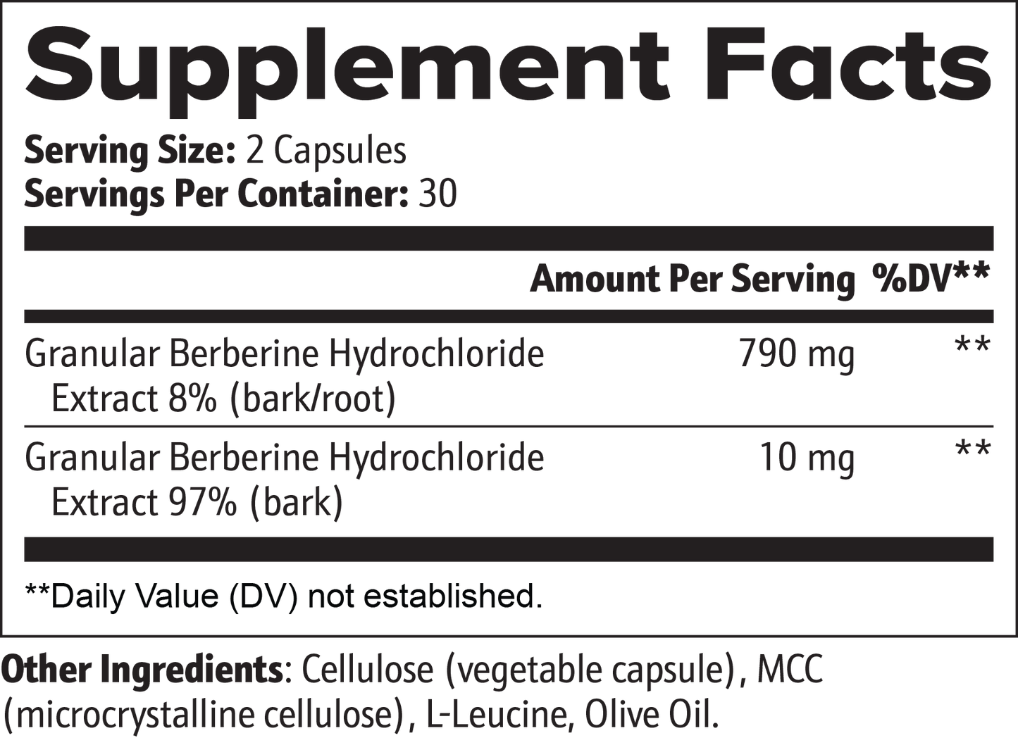 SUPPL-X Berberine Kapseln – 60 Kapseln - Suppli-X Fuel Your Edge