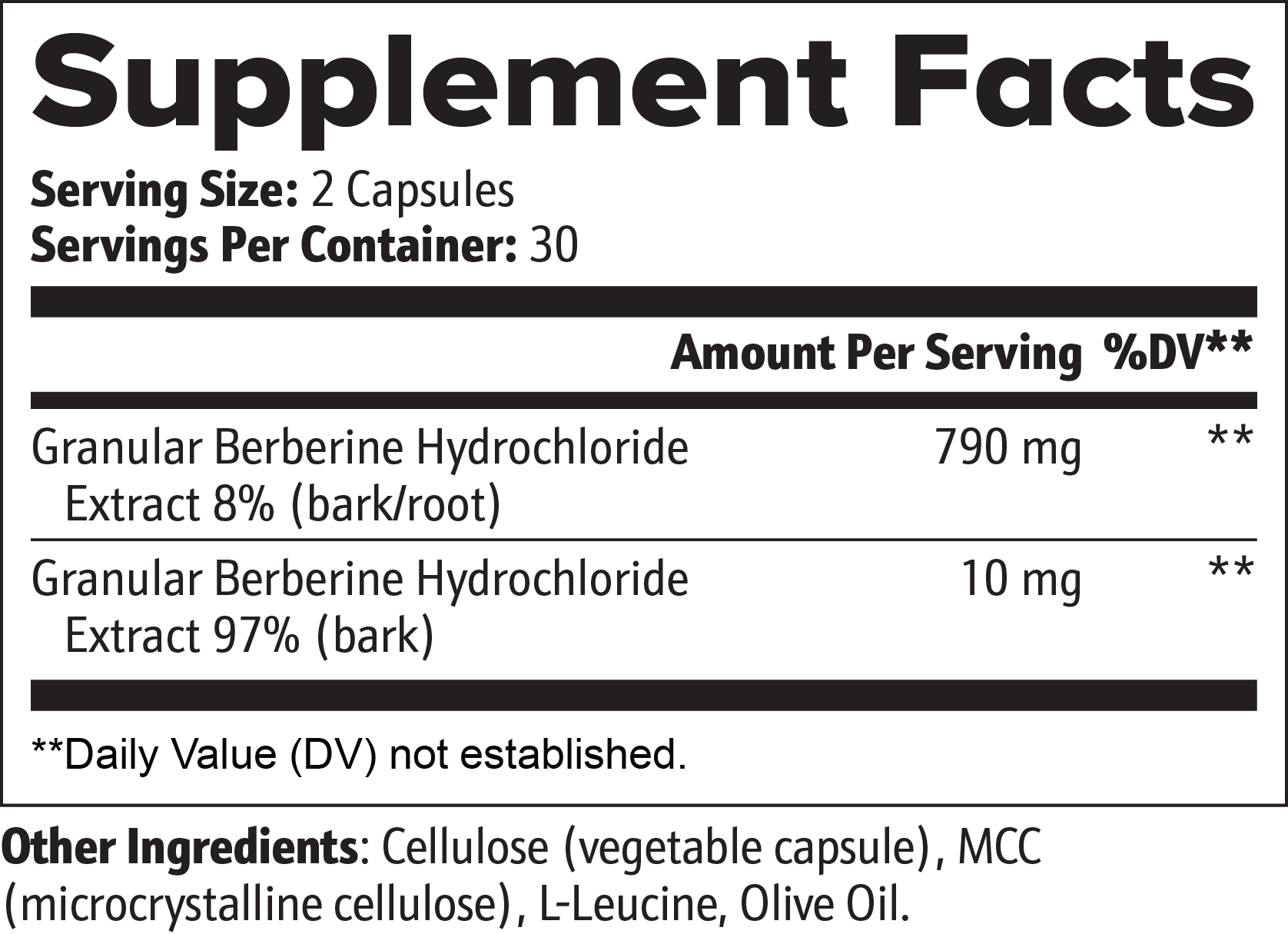 SUPPL-X Berberine Kapseln – 60 Kapseln - Suppli-X Fuel Your Edge