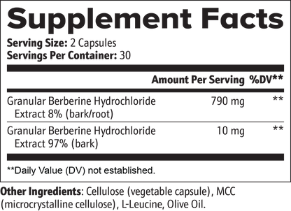 SUPPL-X Berberine Kapseln – 60 Kapseln - Suppli-X Fuel Your Edge