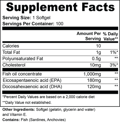 SUPPLI-X Premium Omega-3 Complex - Suppli-X Fuel Your Edge
