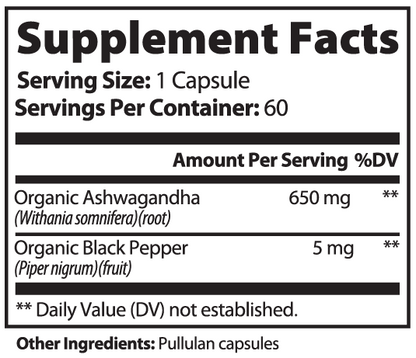 SUPPLI-X Ashwagandha Premium mit Schwarzpfeffer - Suppli-X Fuel Your Edge