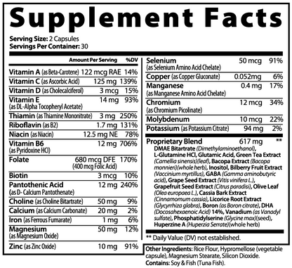 SUPPLI-X Brain & Focus Formula - Suppli-X Fuel Your Edge